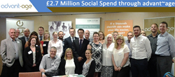 Social Spend Through advant~age Reaches Over £2.7 Million