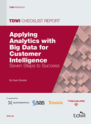 image of the 2014 TDWI Checklist Report on Advanced Analytics