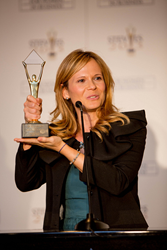 Giovanna Pozzi of Italy's RTR Rete Rinnovabile was a Gold Stevie Award winner in 2013