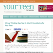 Your Teen Magazine for Parents Explores Working Gap Year in New Series