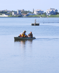 Kayaking along the southern Long Island coast.