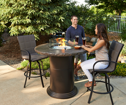 Colonial Pub Gas Fire Pit Table