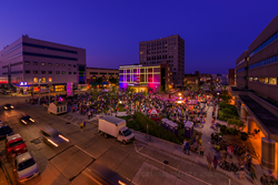Houdini Plaza of Downtown Appleton was a venue for outdoor shows during the Mile of Music festival