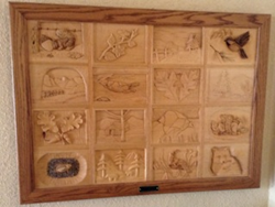 Oakhurst Woodcarvers' Rendezvous Wood Quilt