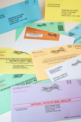 vote-by-mail envelopes