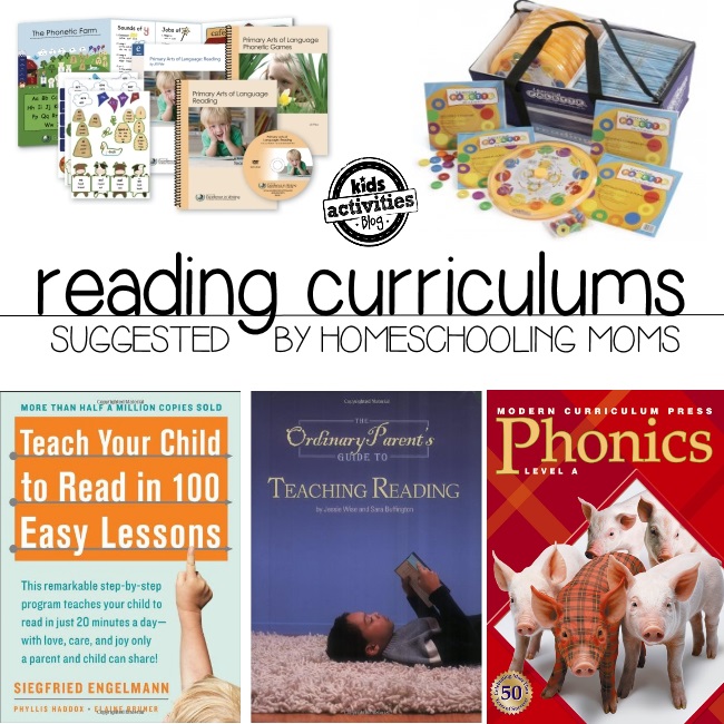 List Of Reading Curriculums