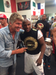 Robin's Jean Founder & Designer Meets Boxing Champ Flloyd...