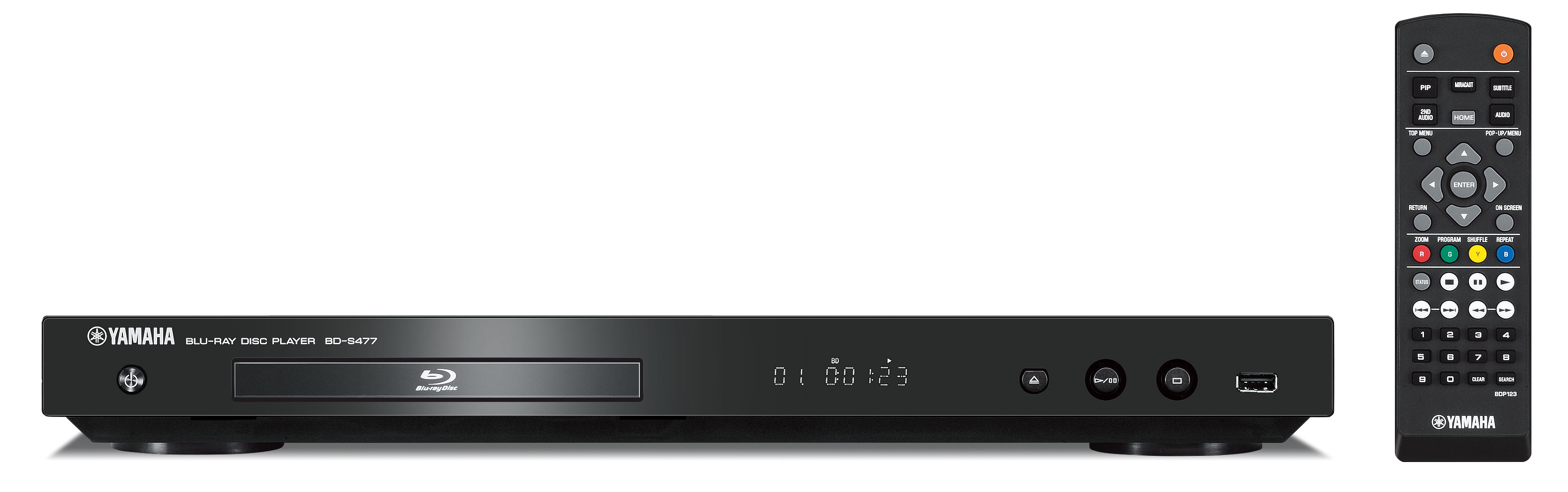 Yamaha BDS477 Bluray Disc™ Player Streams Video, Music, Game Content
