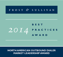 Frost & Sullivan 2014 Outbound Market Leader Award