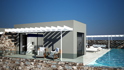 The brand new Massage Suites with Private Pool of Elounda Gulf Villas & Suites Hotel in Crete