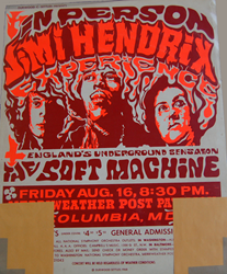1968 Dail W. Beeghly Psychedelic Maryland Concert Posters