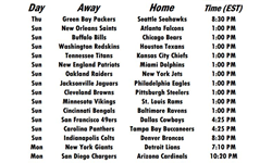 Week 1 Schedule
