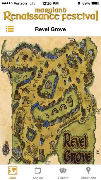 Maryland Renaissance Festival Map Maryland Renaissance Festival Launches A Smartphone App For Time Travel
