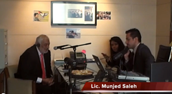 The Ambassador of Palestine in Mexico, Munjed Saleh
