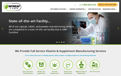 Nutricap Labs New Website