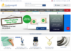 Cooksongold's New Website