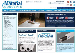 New Material Concepts website homepage