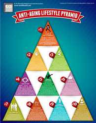 Infographic - "Anti-Aging Essentials" Lifestyle Pyramid