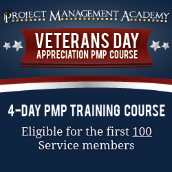 Veteran's Day Appreciation PMP Course