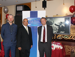 Organiser and sponsors of Diversity Nite at the event stand in front of the TEAS banner.
