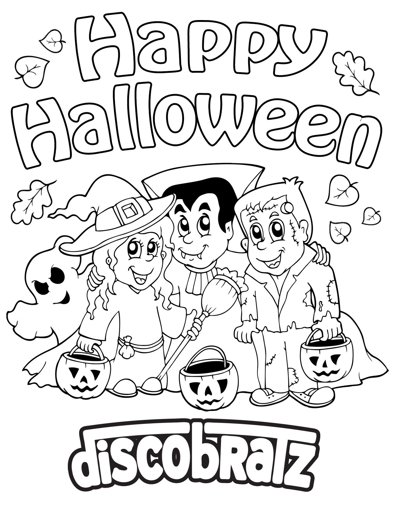 halloween boo coloring pages - photo #21