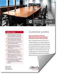 Advanced Sales and Operations Planning Case Study
