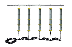 Five Two Foot Drop Lights for Hazardous Location Use