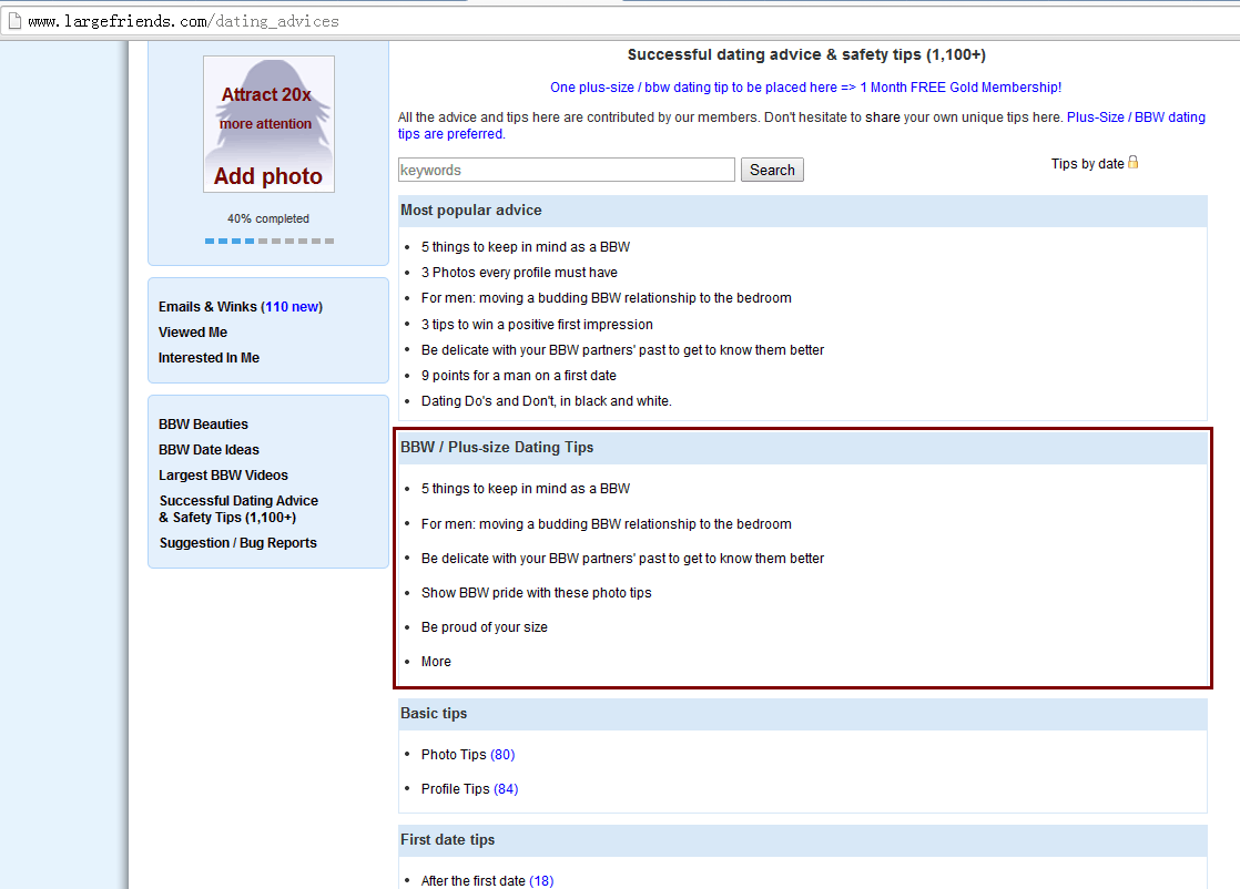 bbw dating site reviews