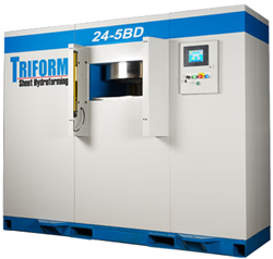 The 7 press package includes 2 Triform Fluid Cell 24-5BD sheet hydroforming presses.