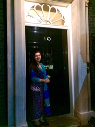 Aina Khan at Number 10 Downing Street
