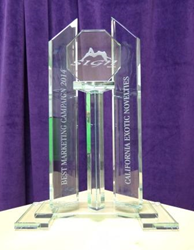 Sign Award for Best Marketing, CalExotics, California Exotic Novelties
