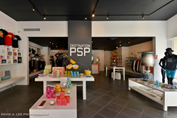 Interior photo of Destination PSP retail experience