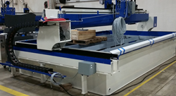 waterjet, foam cutting, plastic cutting, containers, corrugated containers, plastic packaging