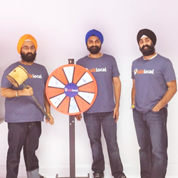 talklocal founders (left to right) Gurpreet Singh, Manpreet Singh, Amandeep Bakshi