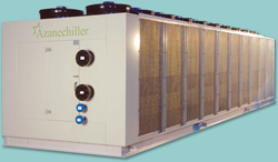 Azane's low charge, air-cooled ammonia packaged Azanechiller