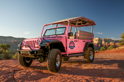 Pink Jeep Tours builds custom Jeep Wrangler tour vehicle in Sedona, Arizona.