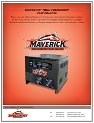 Applied Energy Solution's Maverick High-Frequency Fast Charger for industrial charging solutions.