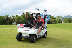Golfers at the Centara World Masters Golf Championship