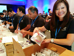 Volunteers assembled thousands of hands-on learning kits to inspire students in STEM education.