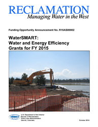 FY 2015 Water and Energy Efficiency Grant FOA Cover