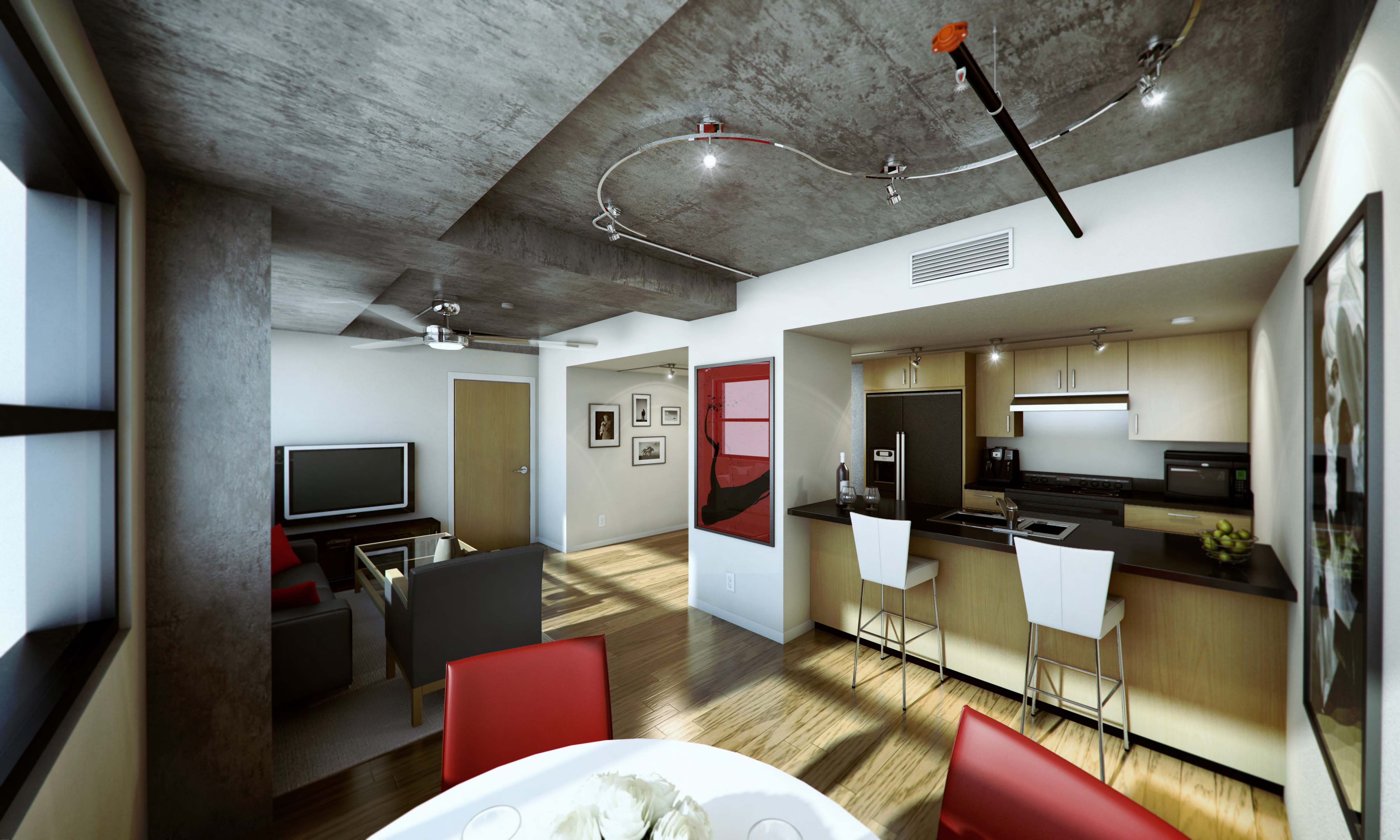 Loft apartment concrete: industrial loft conversion hong kong ...