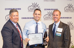 Mike Melton accepts the award for being one of Chandler, AZ's top businesses.