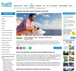 Cruise deals on Royal Caribbean, dedicated page of deals on Adventure of the Seas