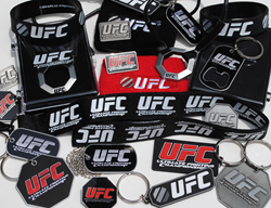 From Wristbands to Pins to Patches to the most popular UFC Pewter Octagon Pendant, ask your local retail store, fight shop or event to carry these!