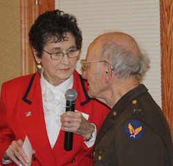 Senior living veteran's ceremony