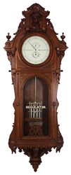 E. Howard No. 47 Astronomical Hanging Regulator. The clock case is the epitome of the American Renaissance Revival