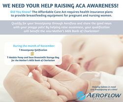 Aeroflow Breastpumps Donates Milk Storage Bags
