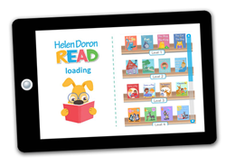 All 4 levels displayed on Helen Doron Read App