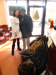 Maspeth Dentiat Dr. Khaimov (left) is hosting a second annual Coat Drive