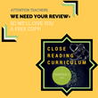 Teacher Reviews Needed for 6-8th Grade Close Reading Curriculum to...